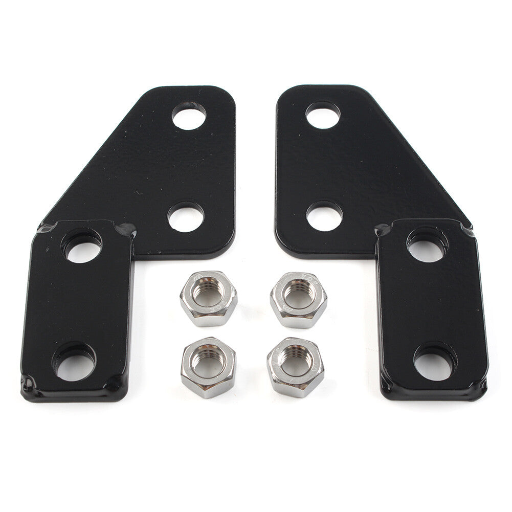 2x Metal Black License Plate Bar Eliminator for Harley 97-08 FLT FLHT