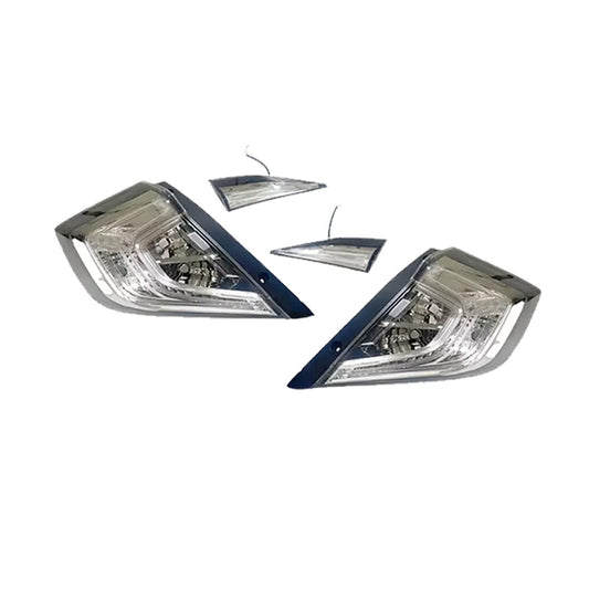 Crystal-clear LED taillights for Honda for Civic sedans (2016-2021, 10th generation).