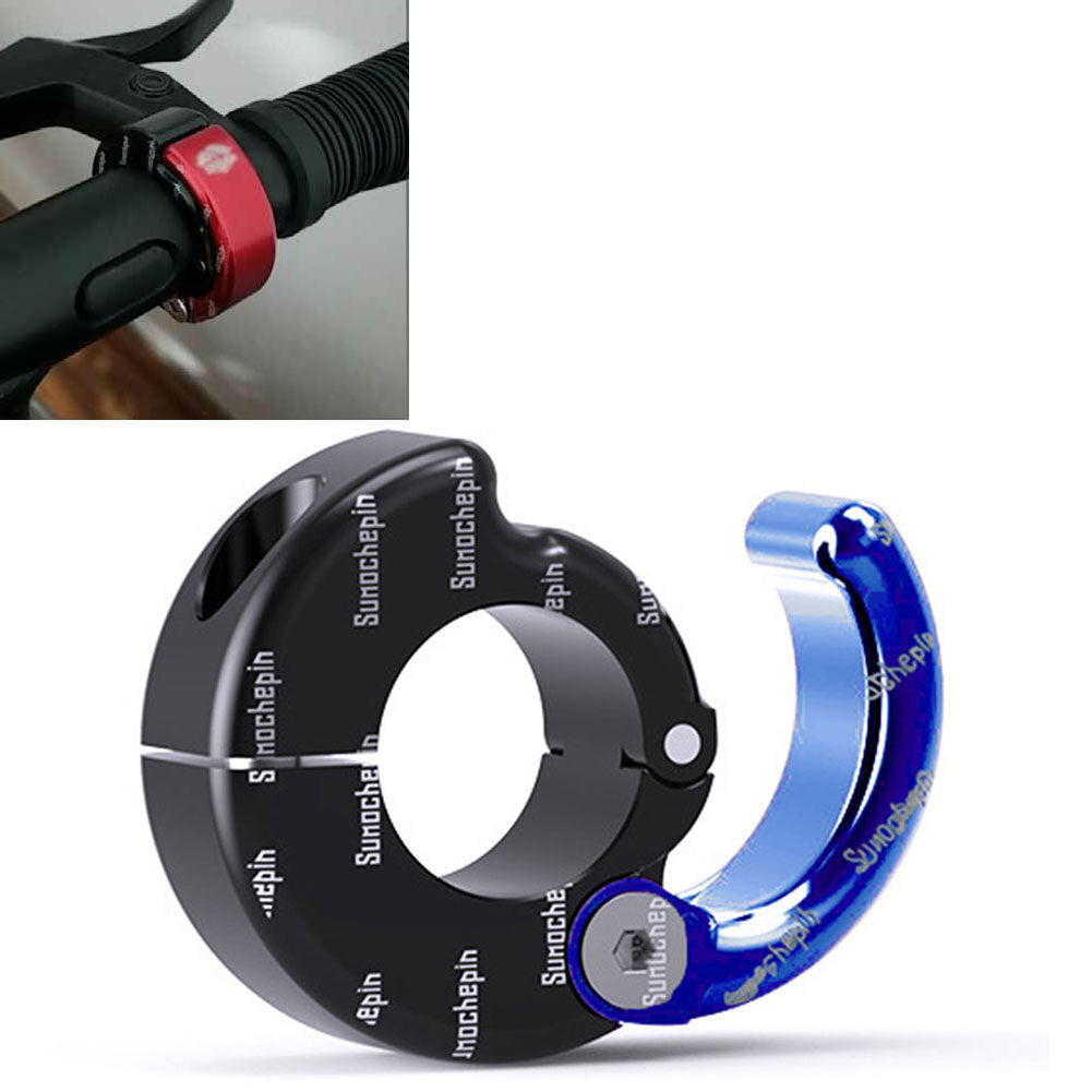 Helmet Hook Holder CNC Hanger Hook Motorcycle ATV For 21-28mm Handlebar Blue
