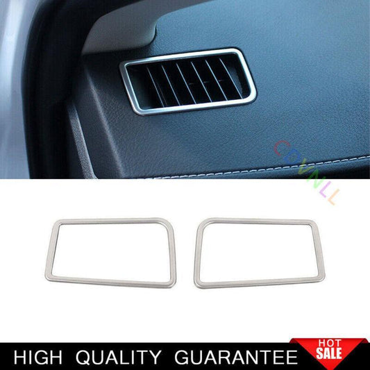 for Lexus NX200t 300h 2015-2021 Silver Steel Dashboard LR Air Outlet Vent Trim