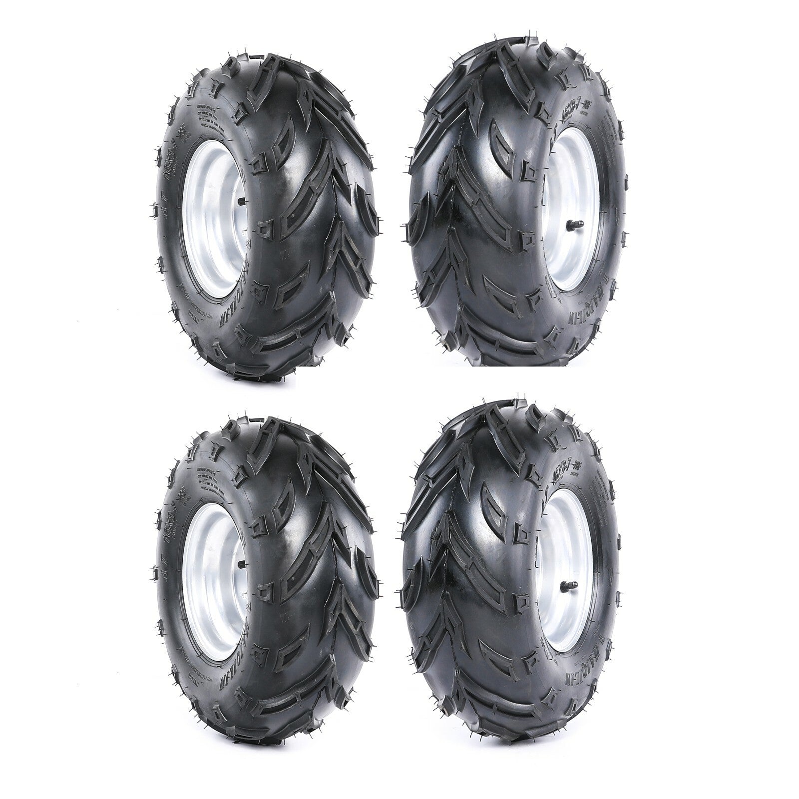 4pack 3 Bolt 16x8-7 inch Tyre Rim Wheel 16x8x7 for Go Kart Tyres ATV Quad Bike