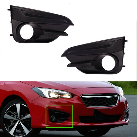 Pair Lamp Frame Cover Foglamp Trimming Bezel Cover for Subaru Impreza 2017-2019