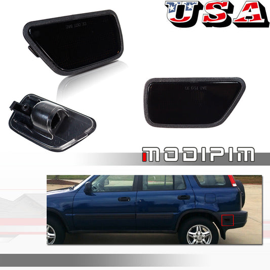 Smoked Rear Bumper Side Marker Light Housing Kit for 1997-2001 for Honda CR-V
