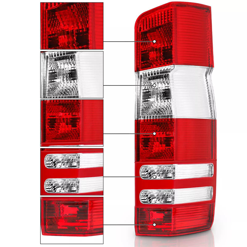 A pair of for Mercedes-Benz Sprinter 2500 3500 2007 - 2017 LHRH taillights (without bulbs)