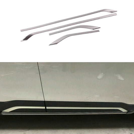 Chrome Car Body Side Overlay Cover Moulding Trim 4for Subaru Forester 2019-2024