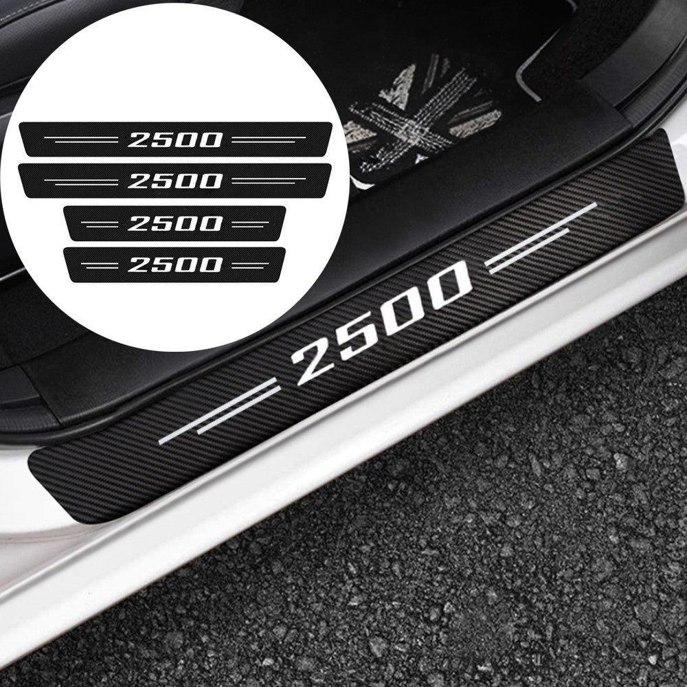 4pcs for GMC 2500 Truck Accessories White Door Sill Plate Threshold Protectors