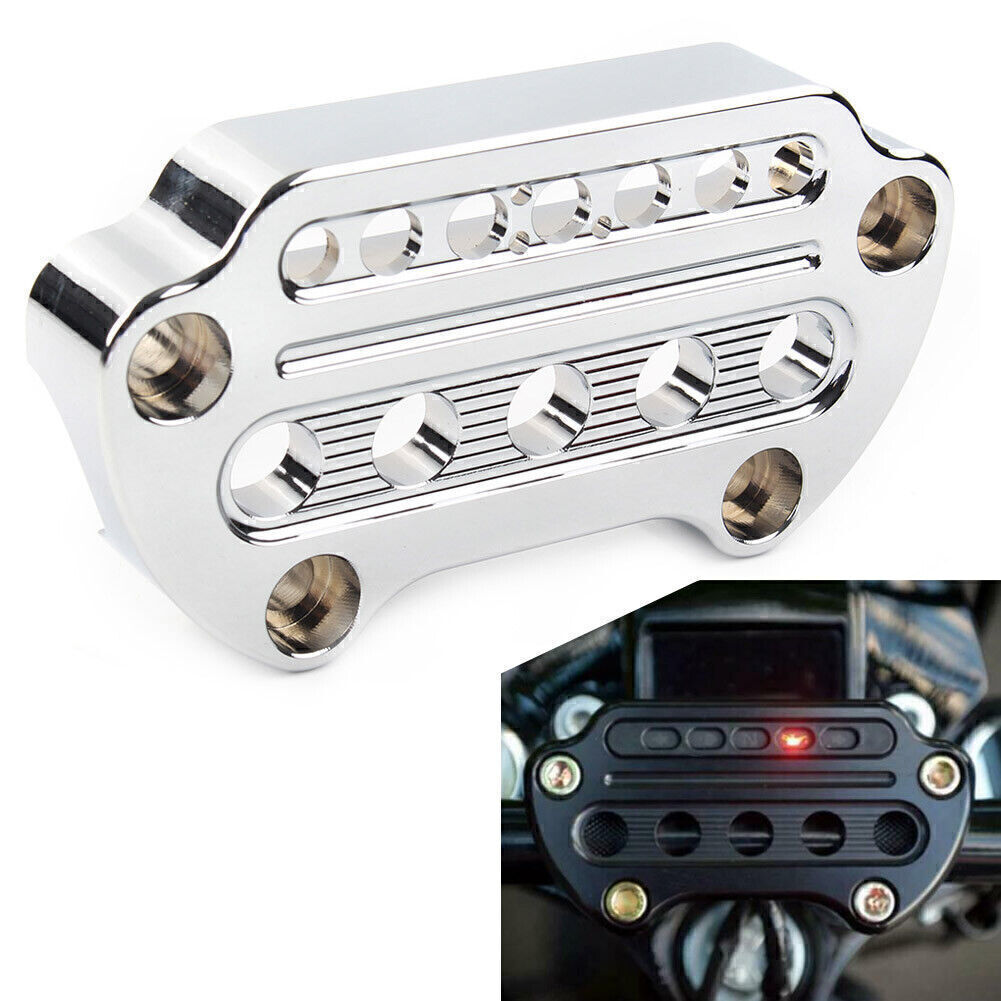 Motorcycle Indicator Handlebar Top Clamp Fit for Harley Sportster XL883 XL1200 Dyna