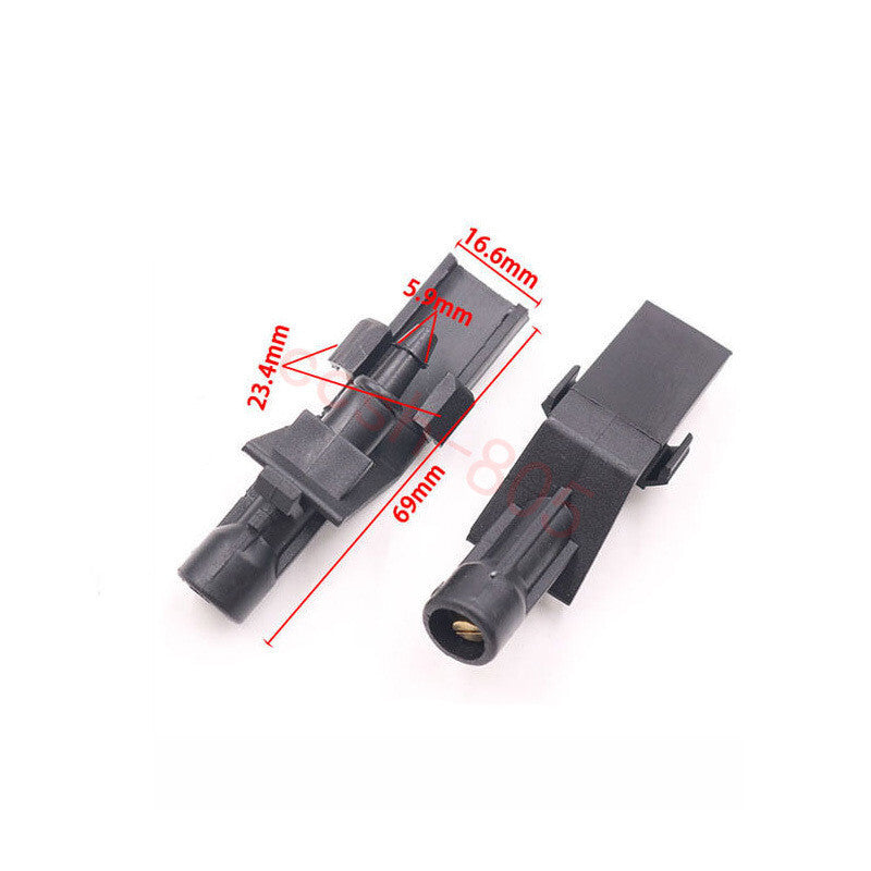 2 Pcs Black Car Front Windscreen Water Spray Washer Nozzle for Honda Crv for Accord