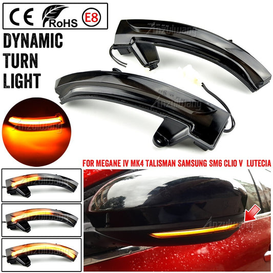 Dynamic Turn Signal Light for Renault Megane IV Talisman 2016-up Clio 5 V 19.06
