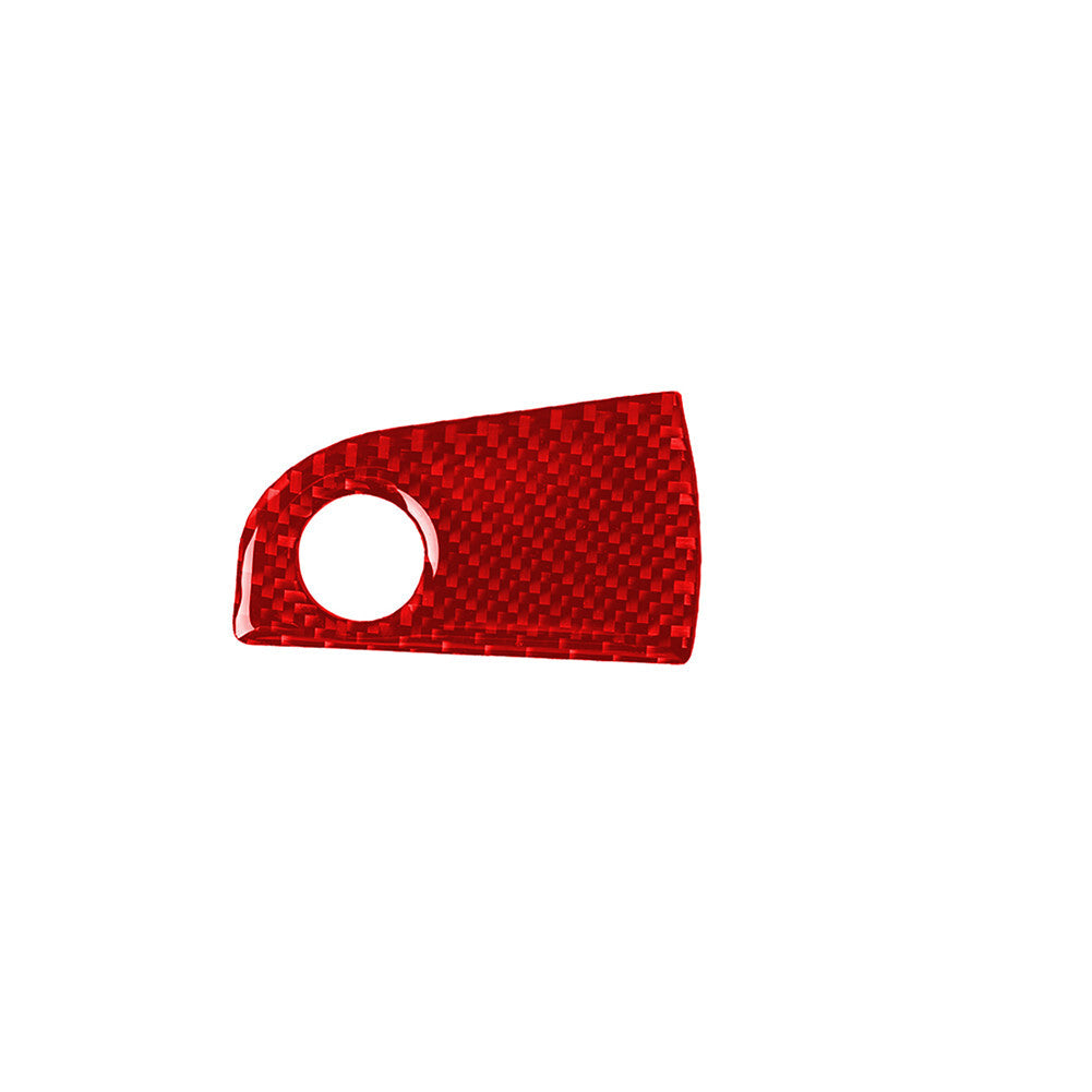 Red Carbon Fiber Storage Box Handle Cover Trim for Alfa Romeo Giulia 2017-2019