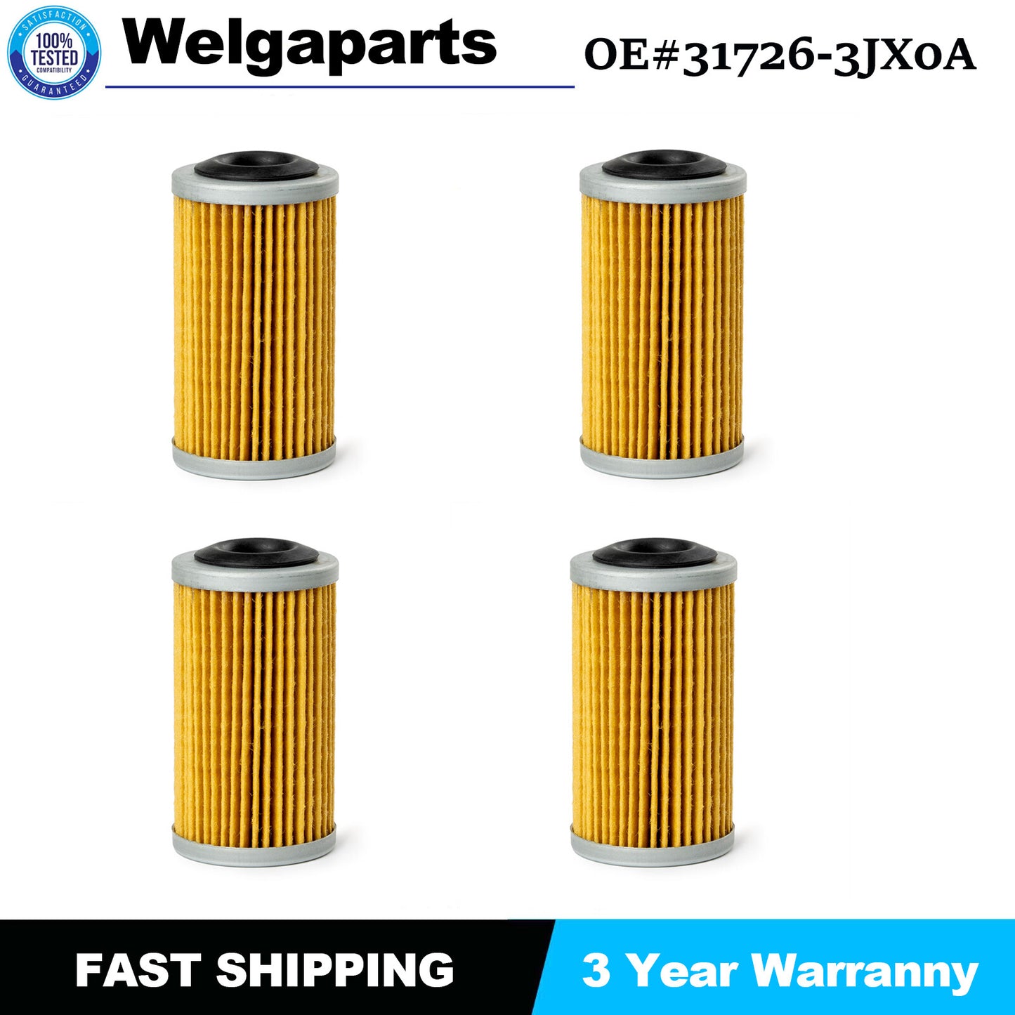 4X CVT Transmission Control Valve Oil Filter for NISSAN Altima 2.0L 31726-3JX0A
