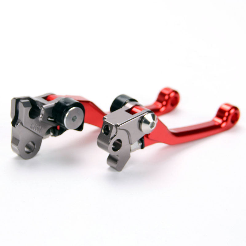 Red Pivot Dirtbike Brake Clutch Levers for Honde CRF250R 2004-2006 2005 Off Road