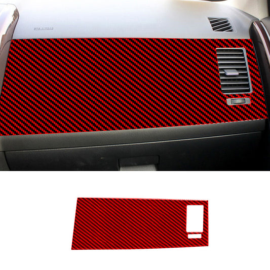 Red Carbon Fiber Passenger Dashboard Panel Cover Trim for Mazda CX-9 2010-2015