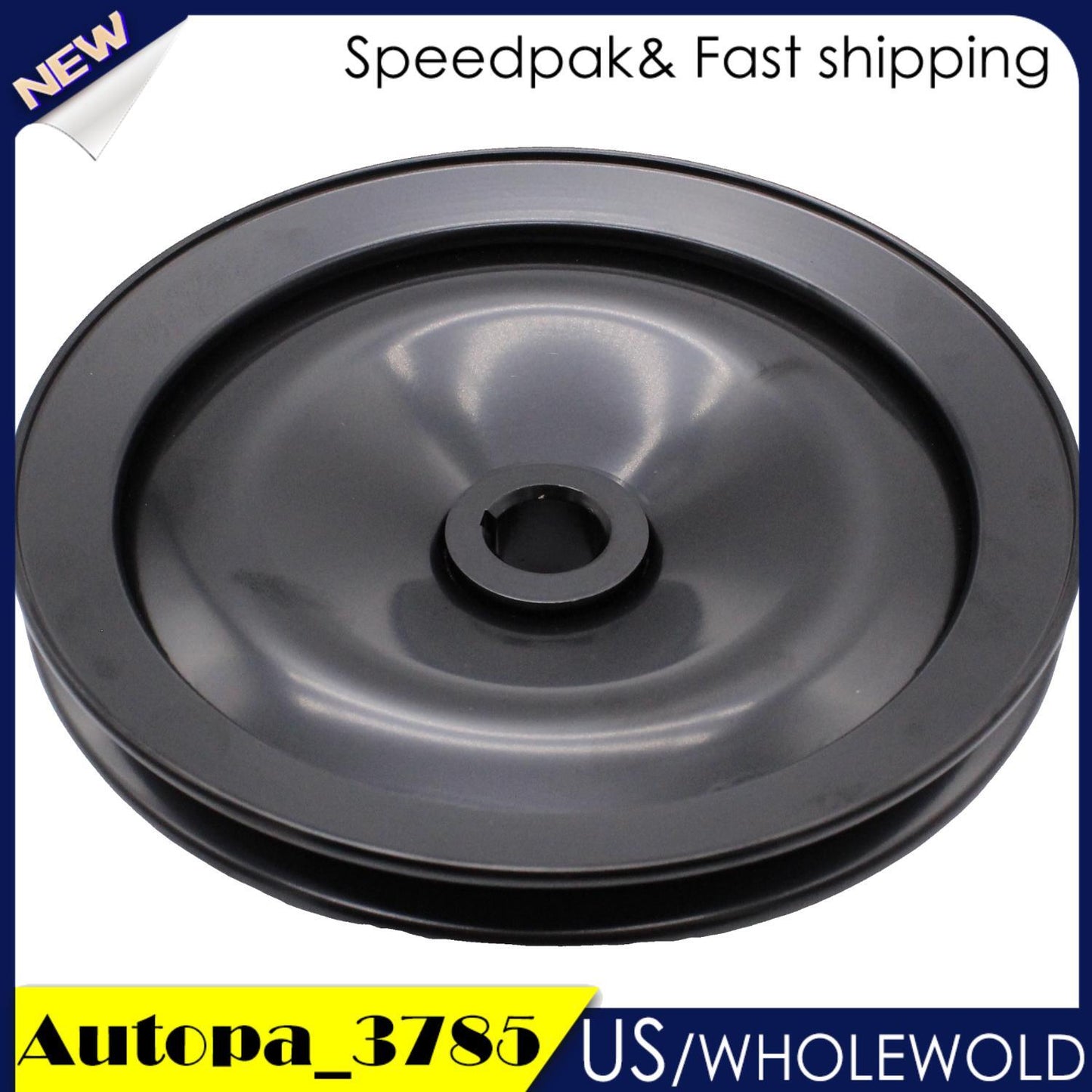 Black Power Steering Pump Single Groove Pulley Fits for Chevy for GMC Warranty NEW
