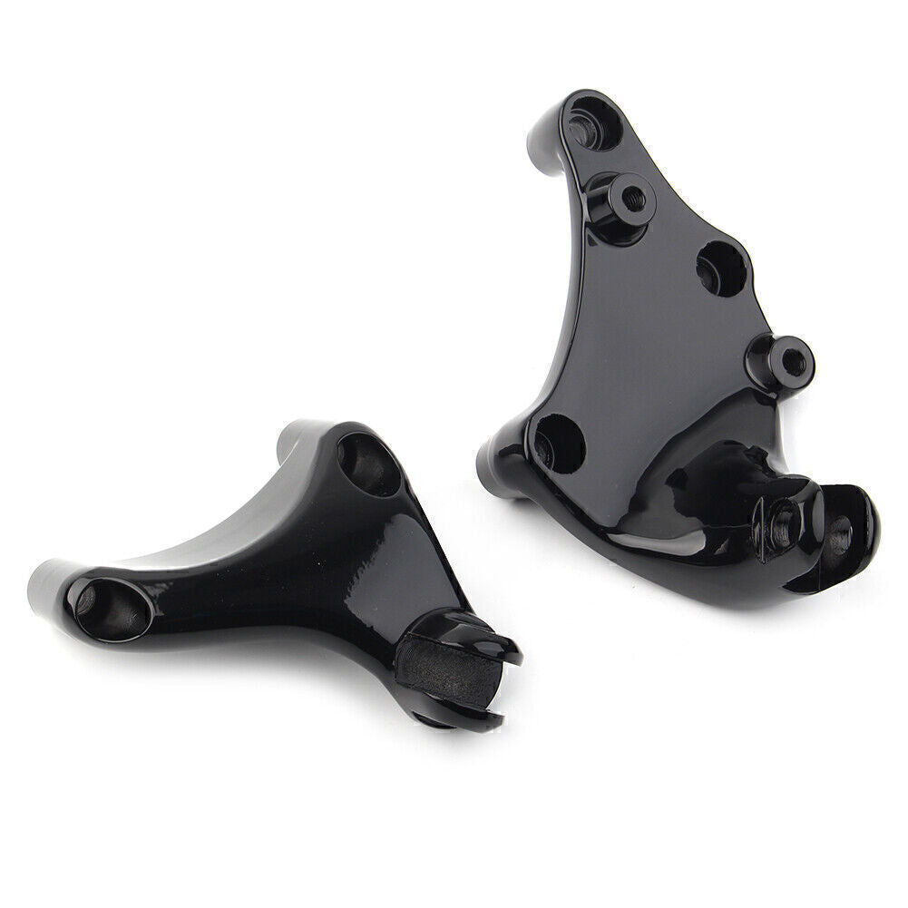 Fit for Harley Sportster XL1200C Custom Rear Passenger Footrest Mount Bracket Black