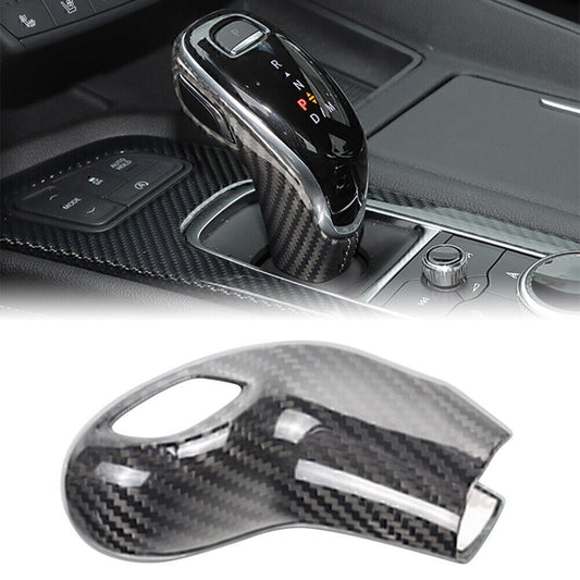 Carbon Fiber Gear Shift Knob Cover Sticker Trim for Cadillac CT5 2020+ Car Auto