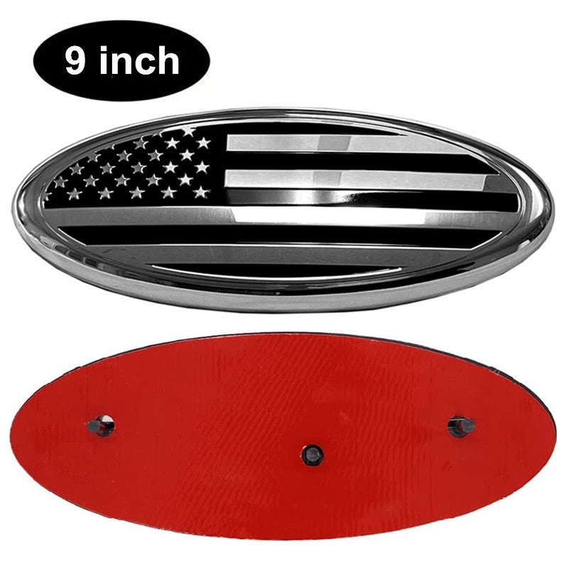 9inch  for ford  Emblem F150 F350 American Flag Front Grille Decal Tailgate Oval Badge