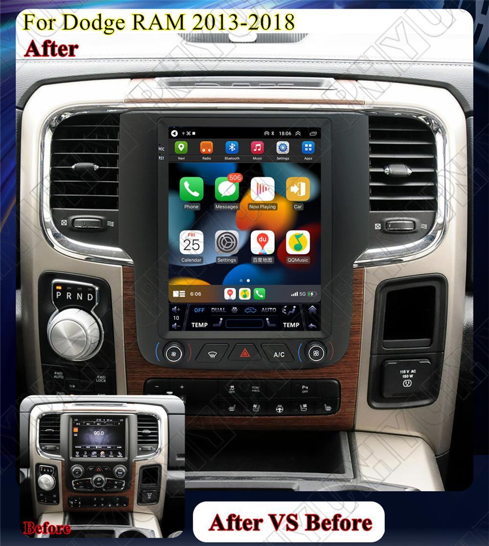 9.7 4+32GB Stereo Radio GPS Nav Head Unit For 13-18 for Dodge for RAM 1500 2500 Auto AC