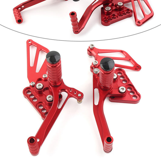 Fit for Suzuki GSXR1000 K5 2005 2006 Motorcycle Rearsets Foot pegs Red UK
