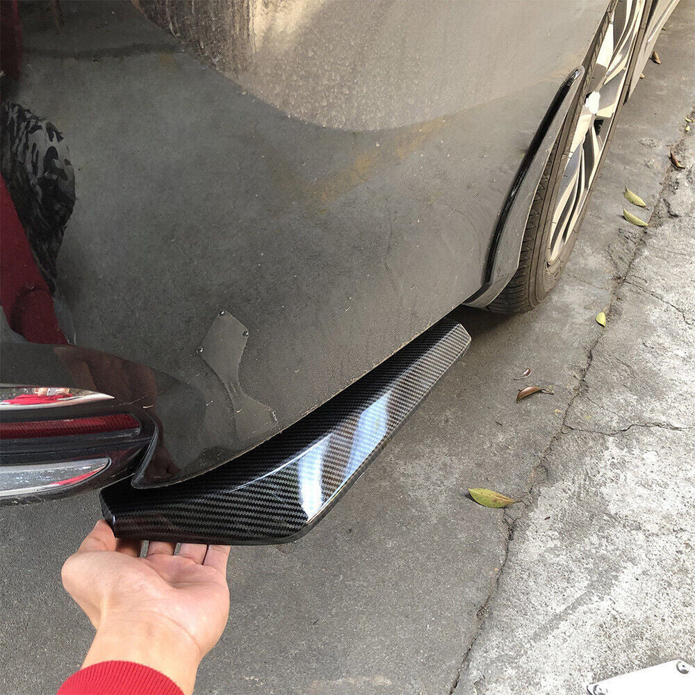 Rear Bumper Lip Diffuser Splitter Cover Canard Protector Rubbing strip Car Part