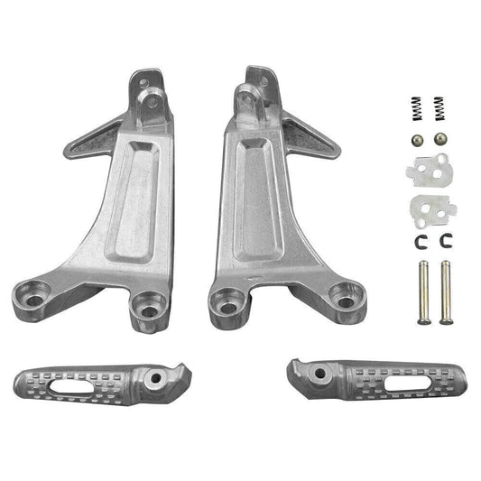 for HONDA CBR 600RR 03 04 Aluminum Rear Passenger Footpegs Pedals Brackets