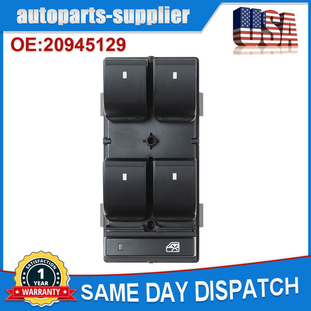 20945129 Driver's side main power window switch for Chevrolet Silverado for GMC