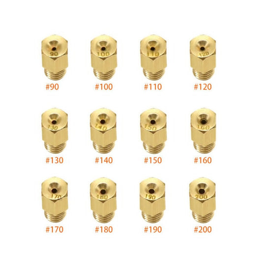 12x Hex Style Main Jet Fit For VM TM Carburetor 90-200 Jet Motorbike