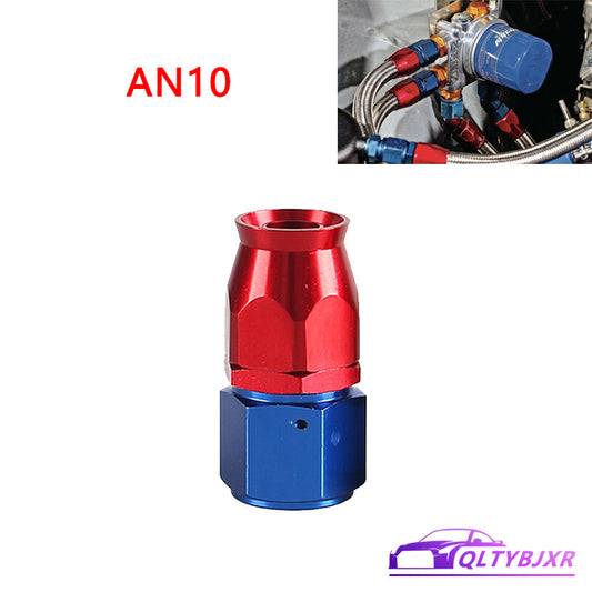 10AN PTFE Hose End Fittings Straight Aluminum Swivel AN10 For PTFE Hose Only Red