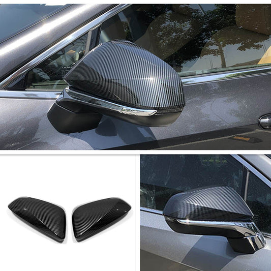 2PCS Carbon Fiber Side Rearview Mirror Cover Trim for Lexus RX350 RX450H 16-2022