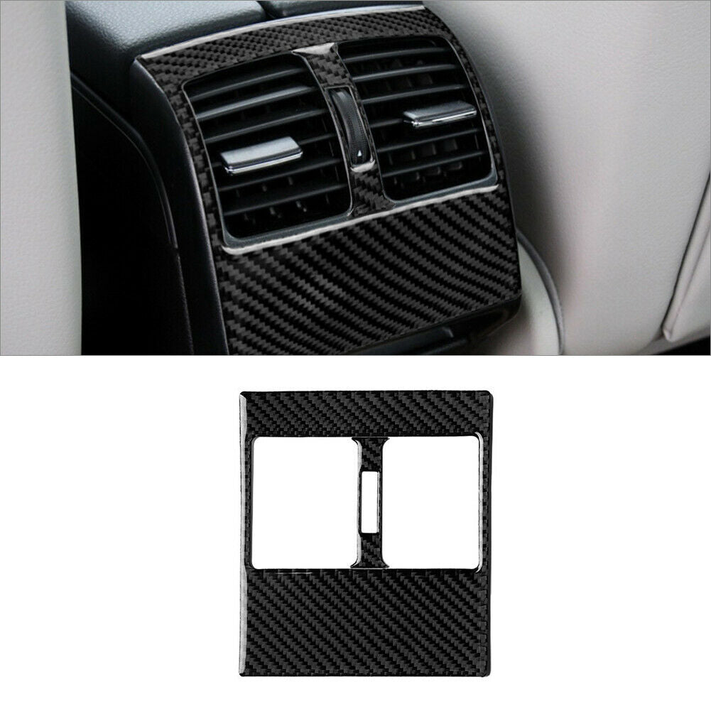 2PCS Carbon Fiber Rear Air Outlet Cover for Mercedes-Benz W204 2007-2013