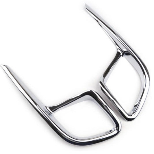 for Toyota Highlander 2014-2018 2x Rear Bumper Fog Light Cover Chrome ABS Trim