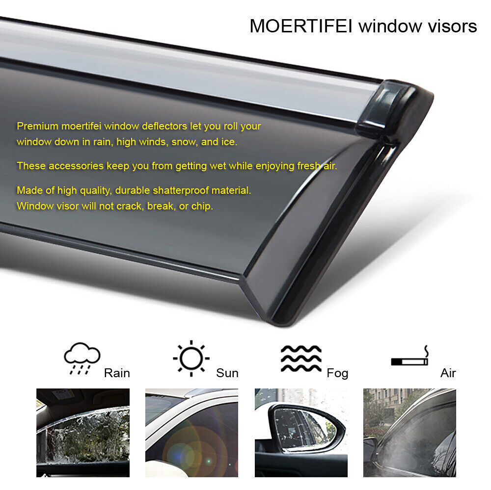 4X Window Deflector Visors Rain Guard Vent Shade for 2020-Up for Mercedes GLS450/580
