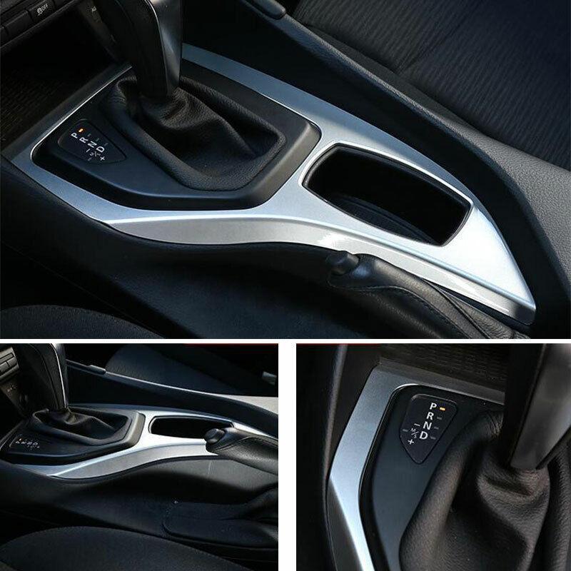 for BMW X1 E84 2013-2015 ABS Silver Central Console Gear Shift Cover Trim 1PCS