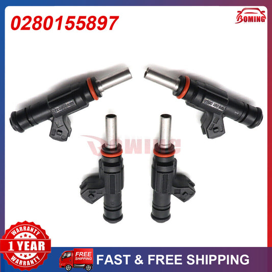 for Volkswagen 1.8L Turbo 2000 - 2001 852-12176 0280155897 4-piece fuel injector kit