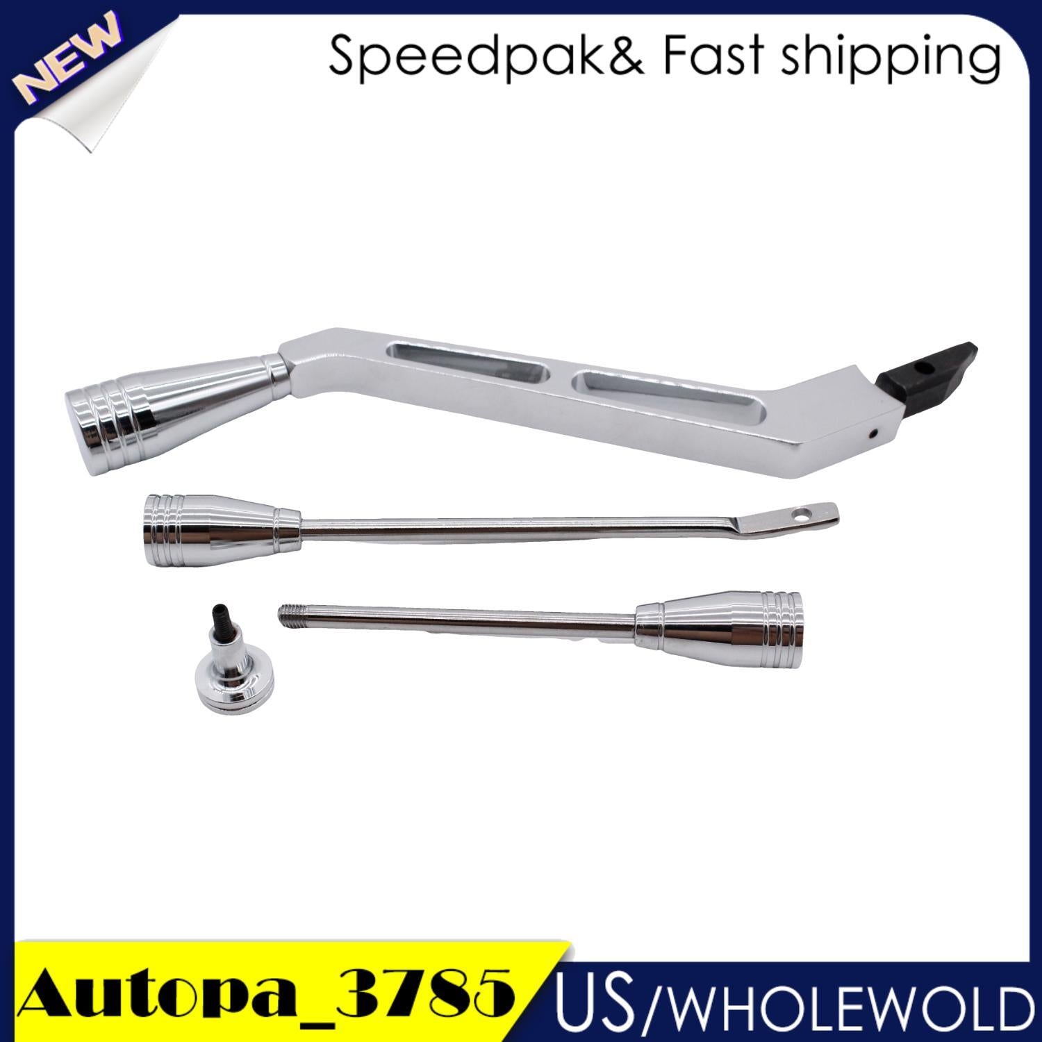 Polished Billet Column Shifter Lever Turn Signal Hazard Tilt Fits for Chevrolet