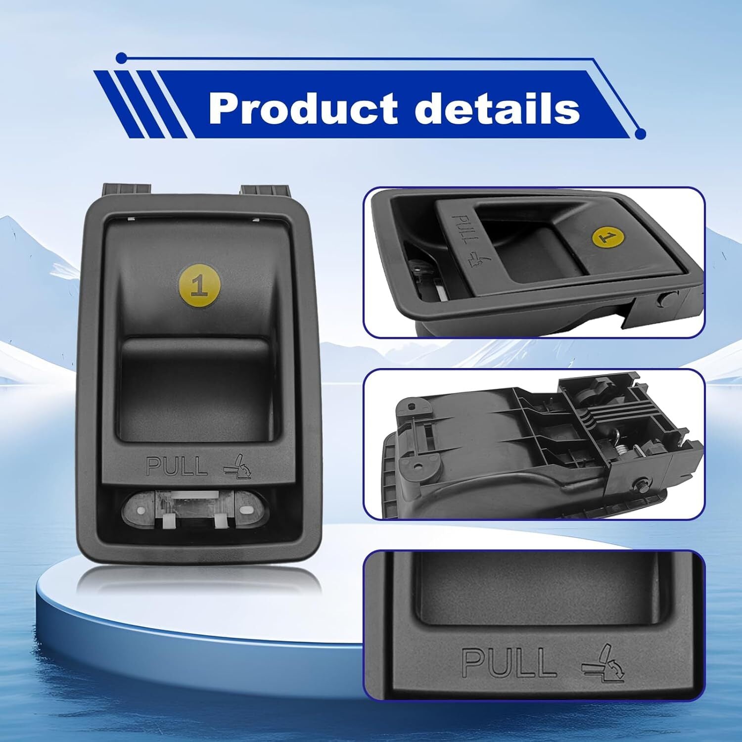 Gray Folding Rear for Seat Back Release Latch Handle Fit for Toyota for Sienna 2014-2018