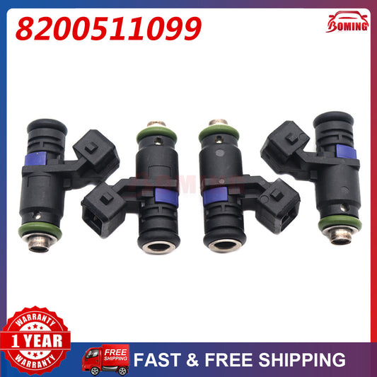 4x New Fuel Injector for Renault Megane Sport F4R 774 F4Rt 774 8200511099