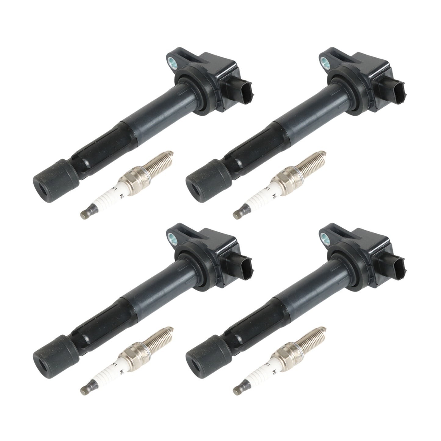 4pcs Ignition Coils+4pcs Iridium Spark Plug for 09-2014 TSX L4 2.4L UF629+97390