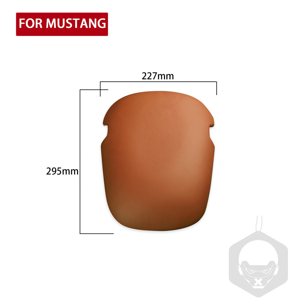 PU Leather Brown Center Console Armrest Box Panel Cover for Ford for Mustang 2015-23