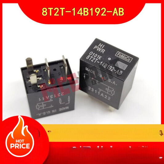 4-pack 8T2T-14B192-AB 4-pin AC relay for motors, compatible with F150, F250, F350, and F450.