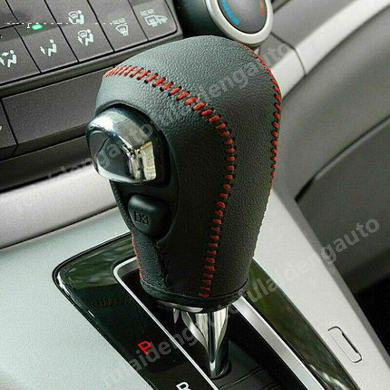for Honda CRV CR-V 2012-2016 Leather DIY Hand-stitched Car Gear Shift Knob Cover