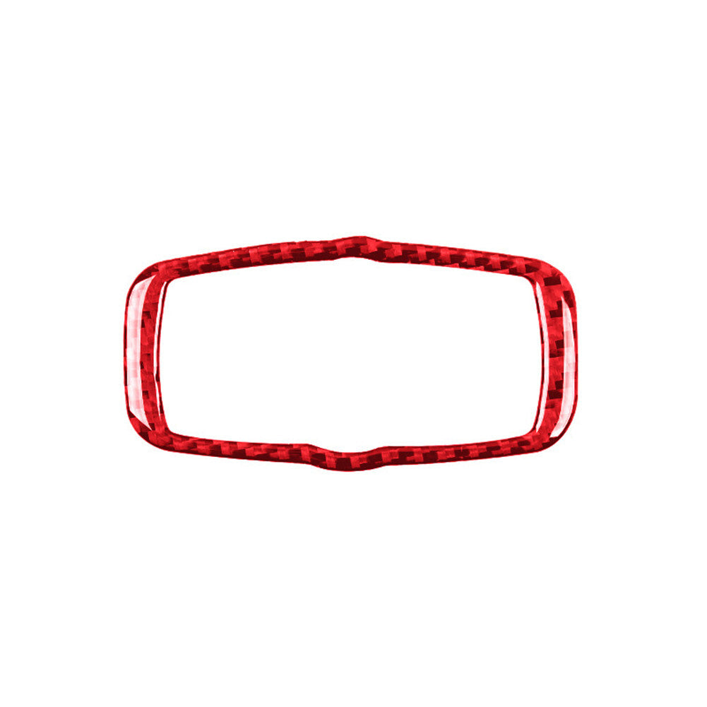 Red Carbon Fiber Headlight Control Cover Trim for BMW X5 E70 X6 E71 08-13 Type B