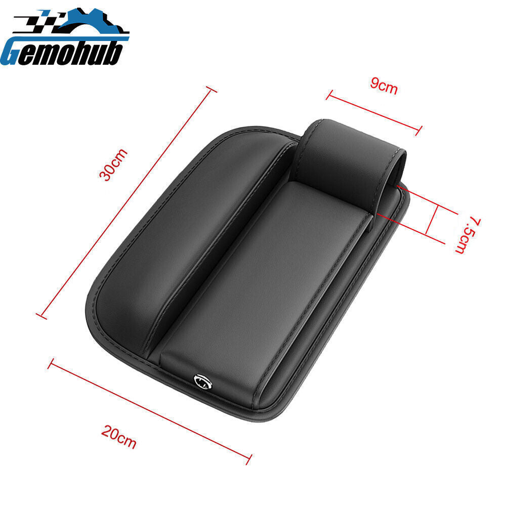2PC Side Car Accessories for Seat Gap Filler Phone Holder Storage Box Organizer Bag