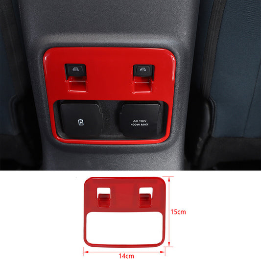 Red ABS Rear Window Switch Button Panel Trim for Ford Bronco 2021-23 Accessories