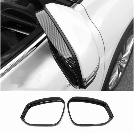 For 2021-22 for Toyota for Sienna Carbon Fiber Look Side Mirror Rain Eyebrow Cover Trim