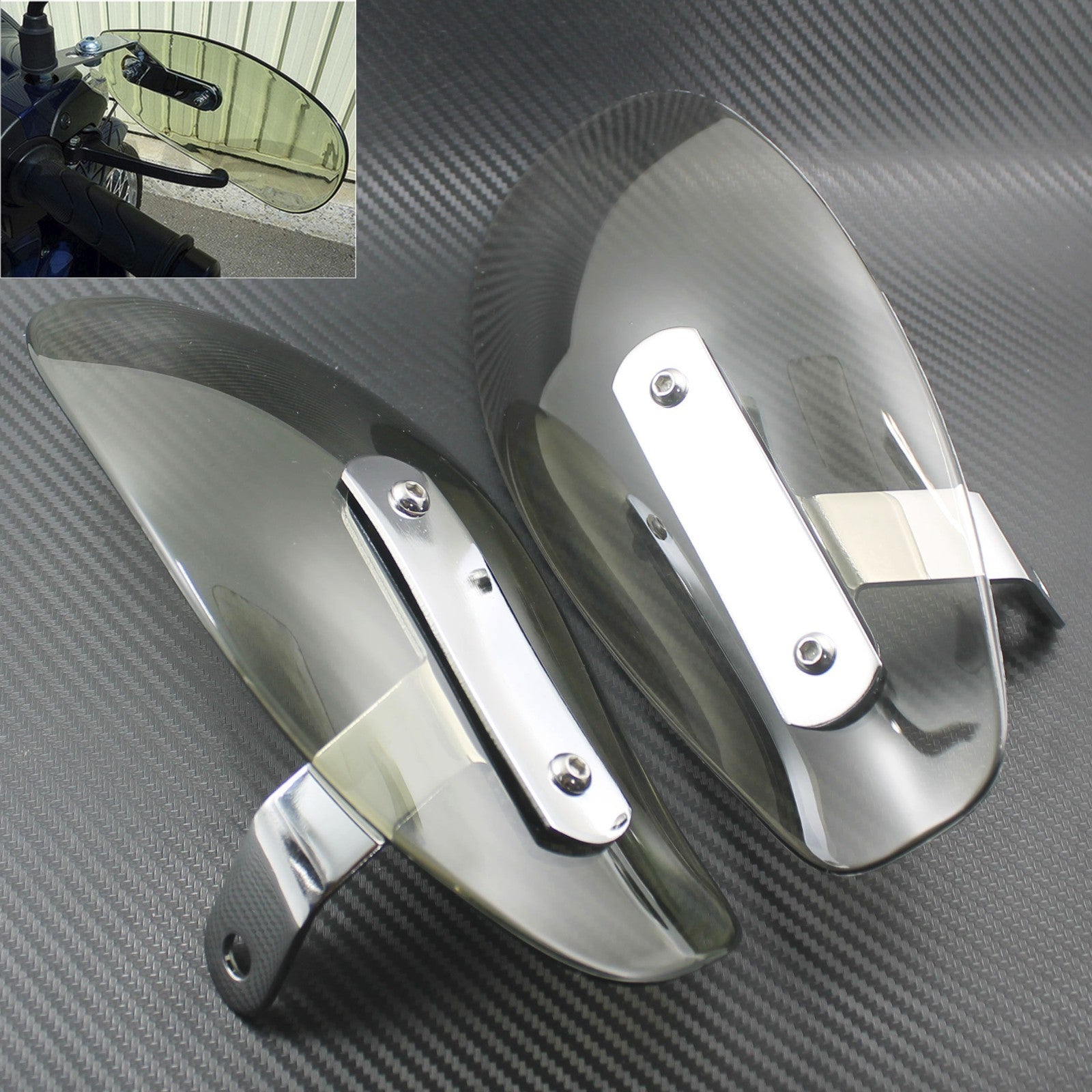 Smoke Hand Guard Wind Protector Deflector Shield Fit For Universal for Harley for Honda