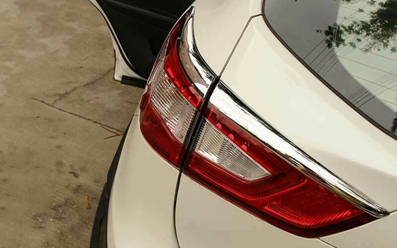 for Nissan Rogue Sport 2017-2021 Chrome Rear Tail Light Eyebrow Strip Cover Trim