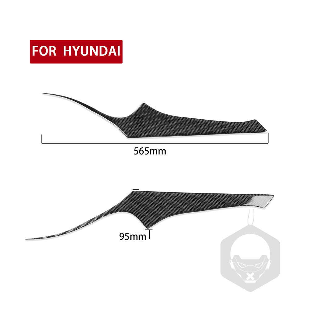 Carbon Fiber Headlight Eyelids Eyebrow Cover for Hyundai Tiburon Coupe 2003-2006