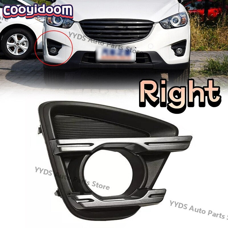 Right for Mazda CX-5 2013-2016 Front Bumper Bezels Fog Light Cover Frame