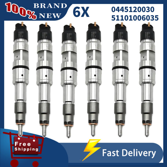 6X Diesel Injector 0 445 120 030 Nozzle Fuel Injection 0445120030 for MAN Truck